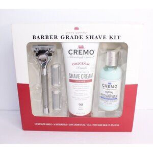Cremo Barber Grade Shave Kit Razor Shave Cream & Shave Balm Original Formula New